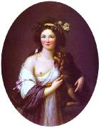 elisabeth vigee-lebrun Portrait of Mme D'Aguesseau painting